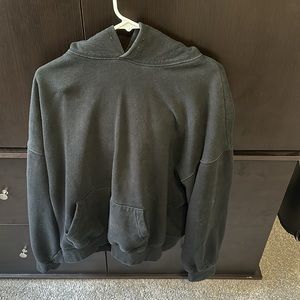 MNML Plain Charcoal Black Hoodie (Size Large)